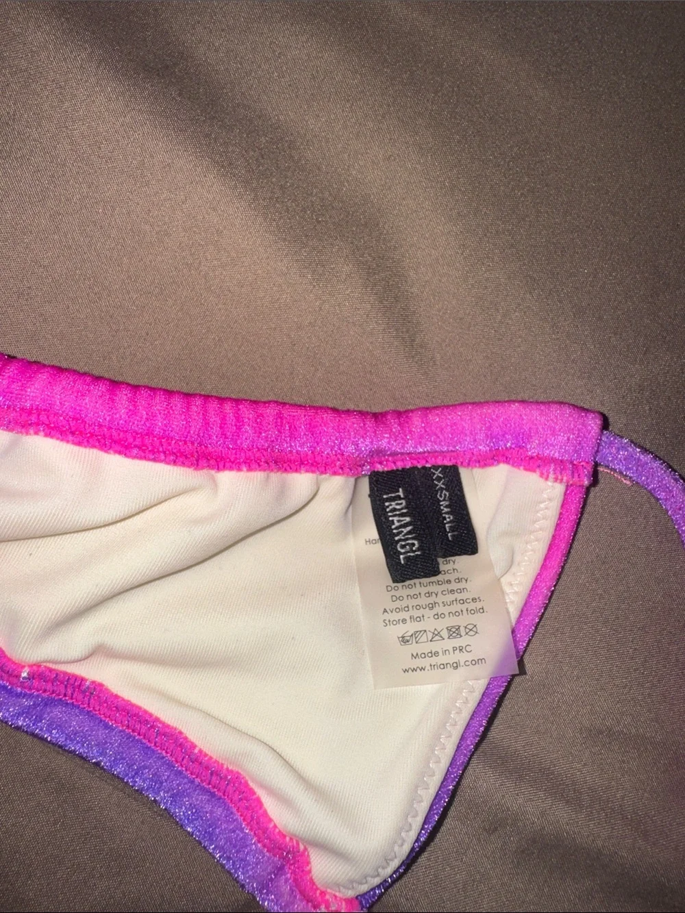 triangl swimwear Pink and Purple Ombre Bikini Bottom